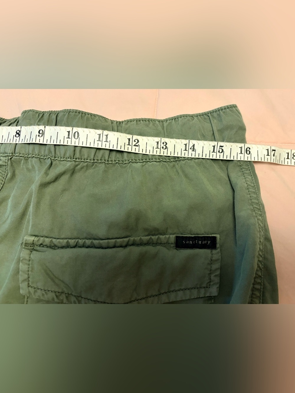 Sanctuary Olive Green Go Easy Pull On Capri Pants - Picture 7 of 10
